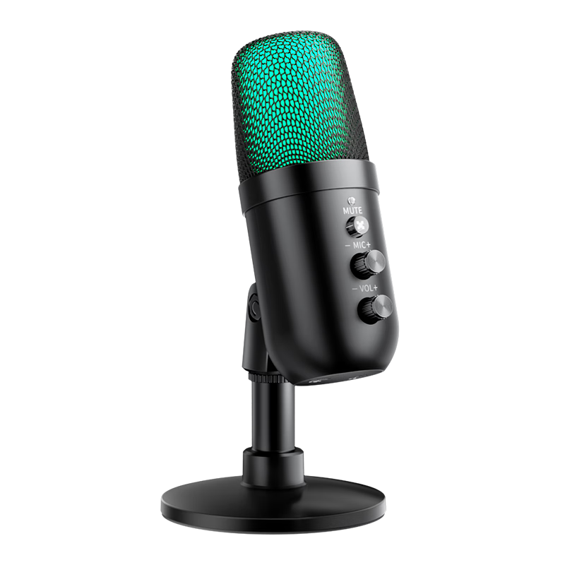 Haomuren Computer Desktop Microphone, Gaming Live Streaming USB Condenser Microphone, Professional Noise Reduction Mobile Phone Karaoke Voice Recording Class Equipment, Sound Pickup Microphone