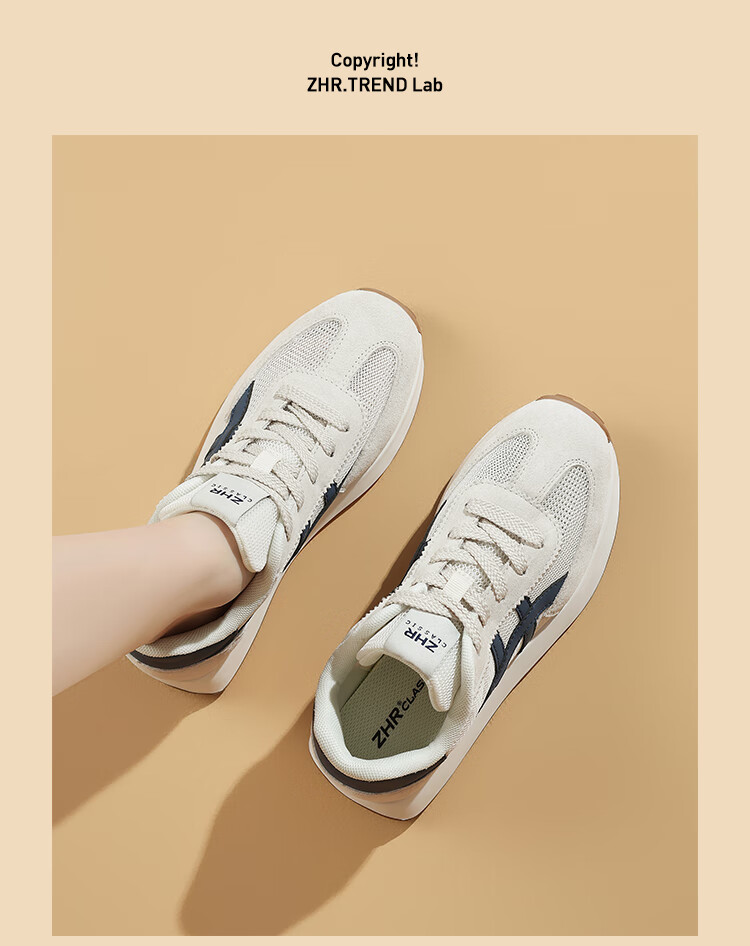 ZHR Women's Casual Shoes, Fashionable Comfortable Running Height-Increasing Women's Shoes, Thick-Soled Versatile Training Shoes, AK199 White Silver, Size 39 15