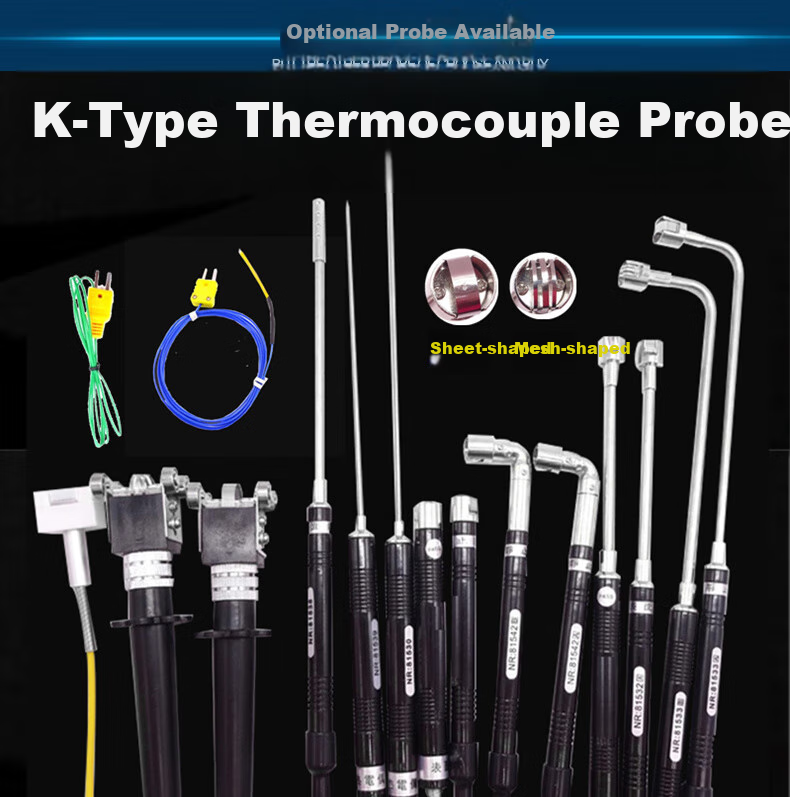 YHT Four-Channel Electronic K-Type Thermocouple Probe, Temperature Meter YHT309, Water Temperature Mold Thermometer Gauge 23