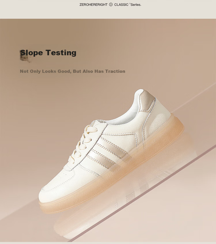 ZHR Women's White Sneakers, New Lightweight Soft-Soled Shoes, Fashionable Versatile Genuine Leather Casual Shoes for Women, ES56, White Silver, Size 38 4