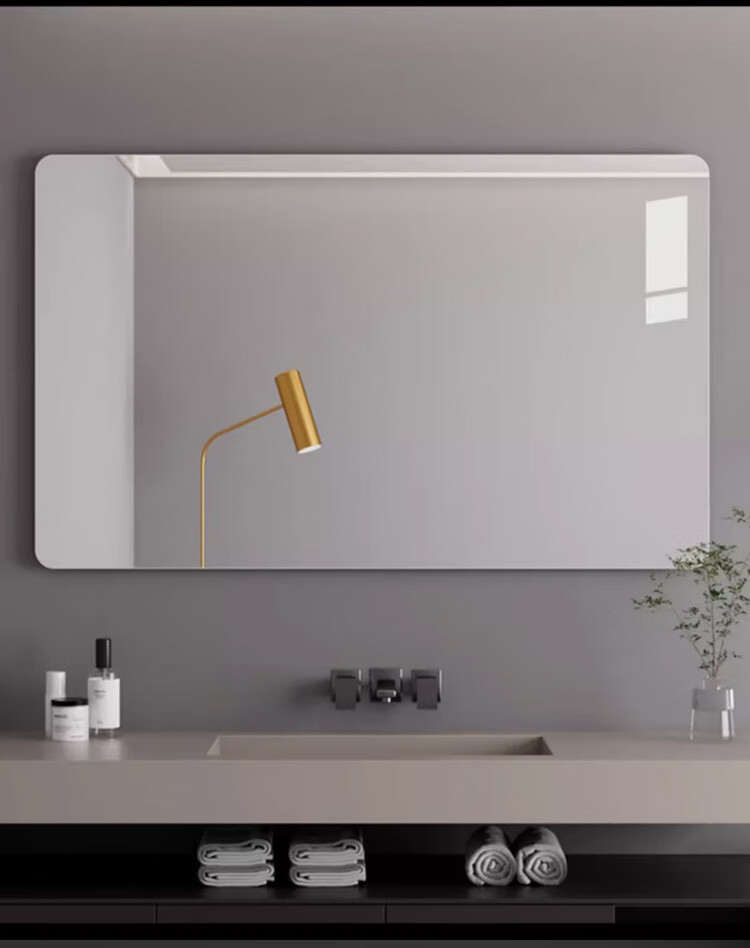 Zhuobo Acrylic Dressing Mirror, Wall-Mounted Adhesive Makeup Mirror, Vanity Mirror with Soft Lens, High Definition, 40*60cm 7