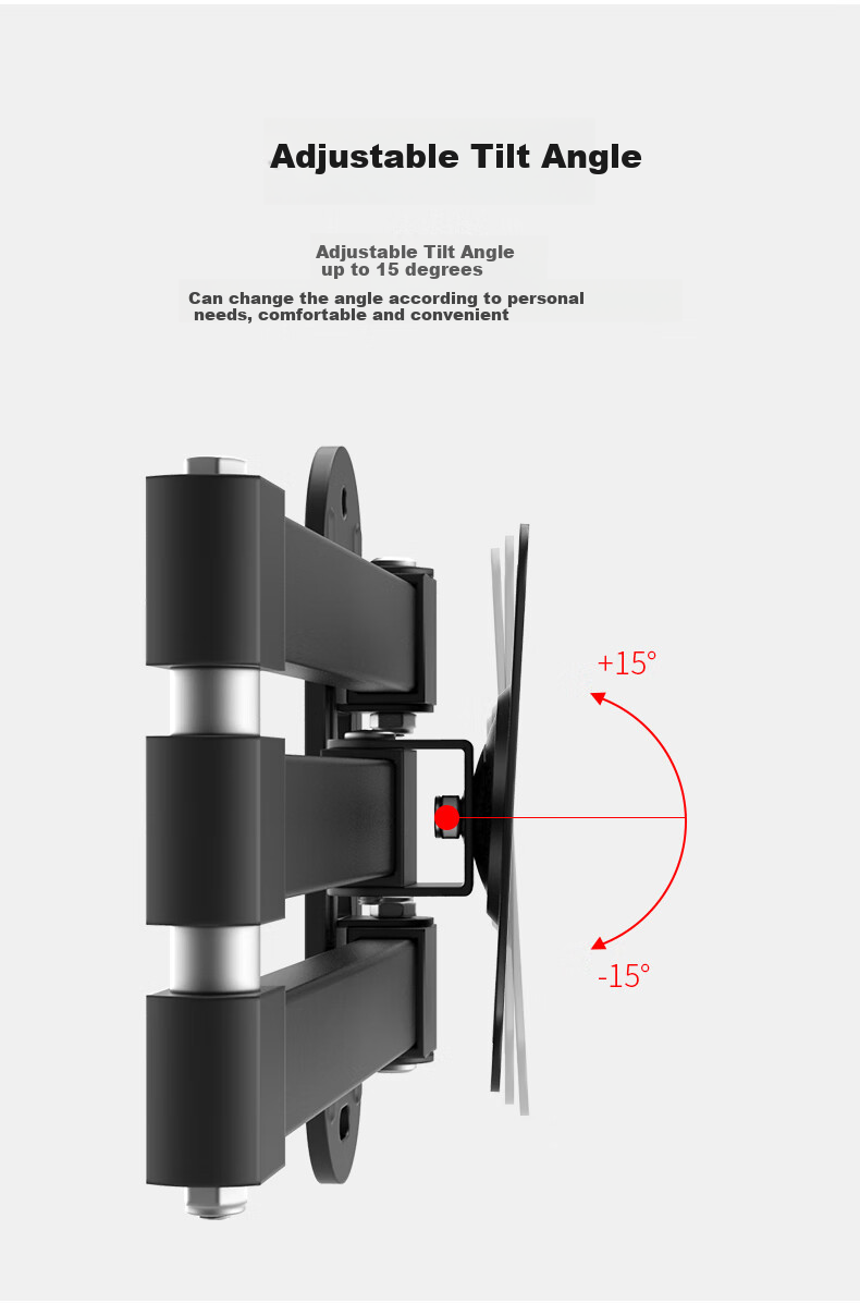 LUCKPRO Monitor Stand, Computer Monitor Arm, Adjustable Height Computer Stand, Monitor Mechanical Arm Riser, Desktop Rotating DX01-01 4