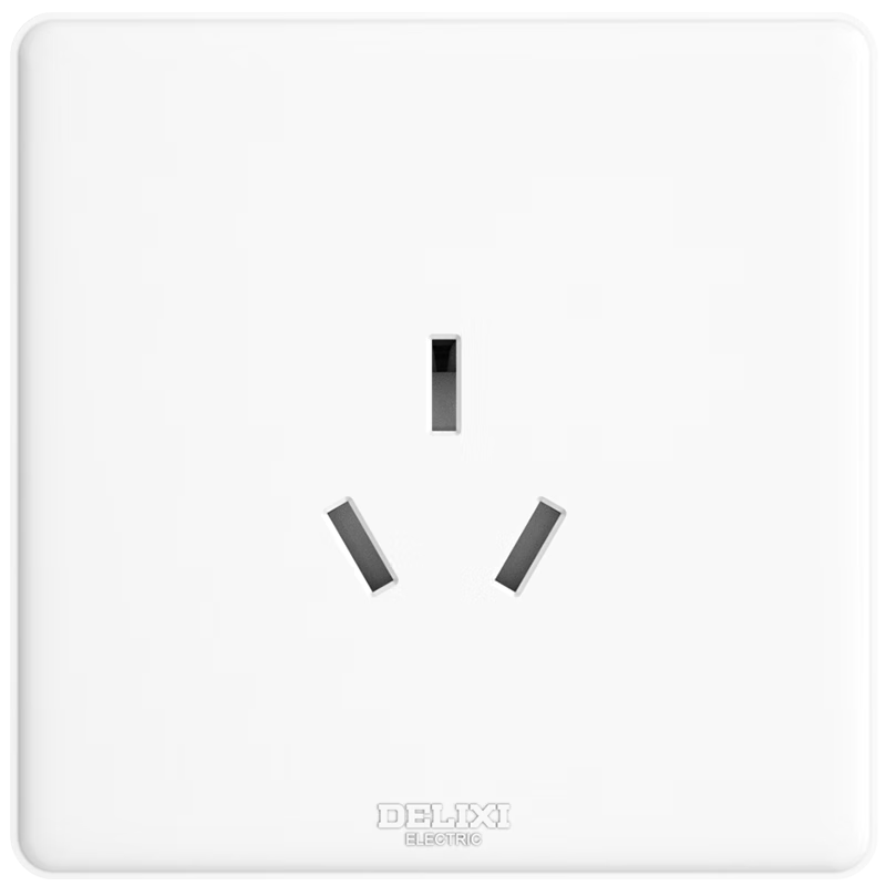 DELIXI Switch Socket Panel CD815 Series 16A Three-Hole Air Conditioner Socket QSE86S16
