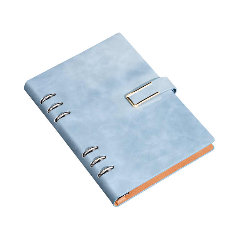 Weimei New A5 Loose-Leaf Notebook with Buckle, Calendar, And Detachable Pages, 25K Business Office Notebook, 100 Sheets for Work Meetings, High-Quality Diary, Customizable with Printed Logo