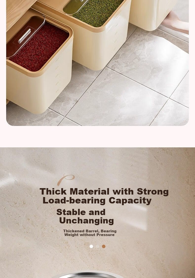 YOUQIN Rice Container with Sealing, Household Insect-Proof And Moisture-Proof Rice Storage Bin, 2026 New Model, Rice Storage Box, Flour Storage Jar 8