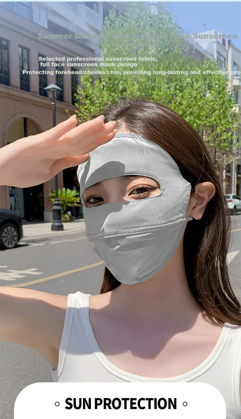 FitonTon Sun Protection Face Mask for Women, Ice Silk Face Shield, Summer UV Protection Mask, Cycling Sunshade, Anti-UV And Heat Protectio 2