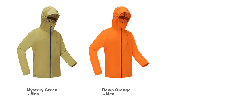 DECATHLON MH500LT Outdoor Jacket for Women, New Lightweight Hardshell Mountaineering Windproof Waterproof Coat for Men-5448919 36