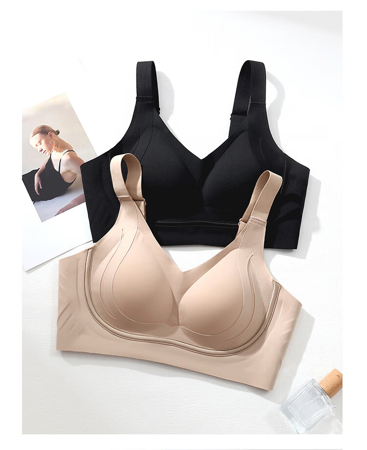 Fenteng Women's Seamless Bra, Push-Up for Small Breasts, Lift And Gather Side Boob, Prevent Sagging, Soft Support, Adjustable Style Brassiere 13