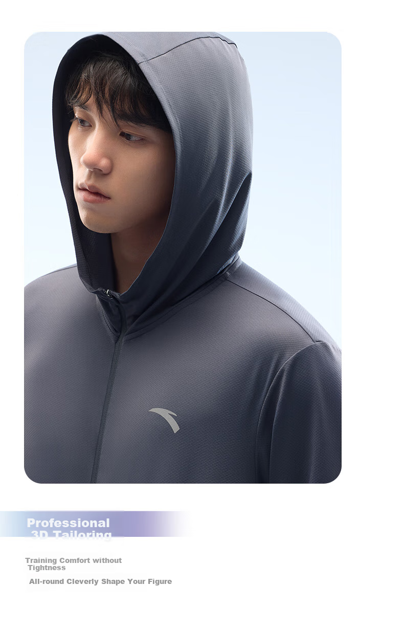 Anta Juejue Purple 5.0 | Moisture-Wicking Quick-Dry UV Protection Men's Summer Skin Jacket Hooded Lightweight Fishing Shirt 20