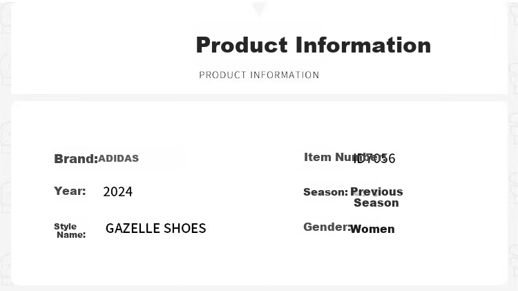 Adidas Women's Trefoil GAZELLE BOLD Casual Shoes ID7056 Size 38.5 US5.5 1