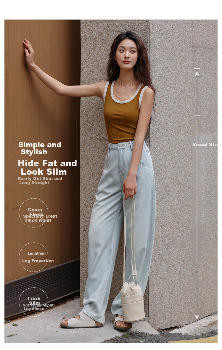Dme High-Waisted Flared Jeans, Summer Loose-Fitting Slimming Lantern-Shaped Harem Jeans for Wome 6