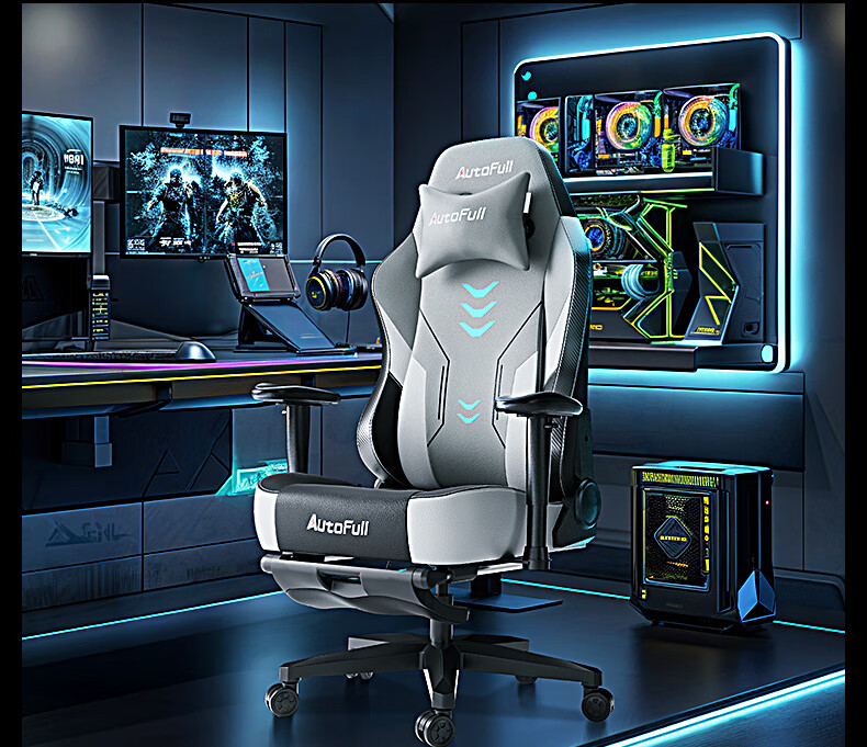 AutoFull C3 Xuanjia Jingdong No.1 Store Co-Branded Black Gold Gaming Chair, Ergonomic Office Chair, Computer Chair 26