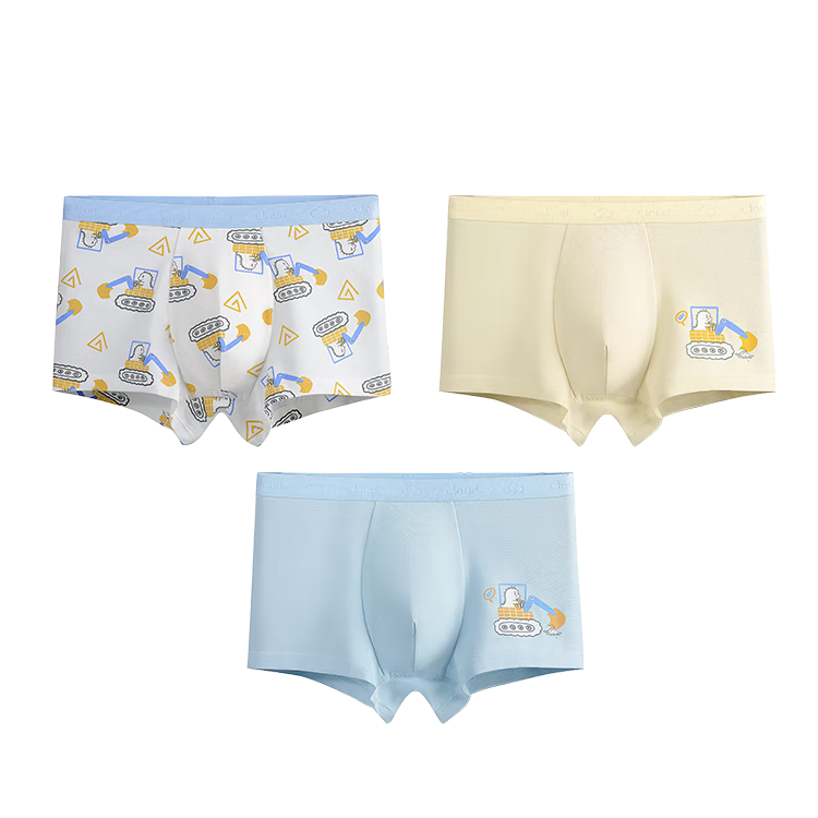 JD Original Summer Children's Underwear, Boys' Underwear, Youth Class A Boxer Briefs, Pure Cotton Breathable Non-Chafing Four-Corner Shorts