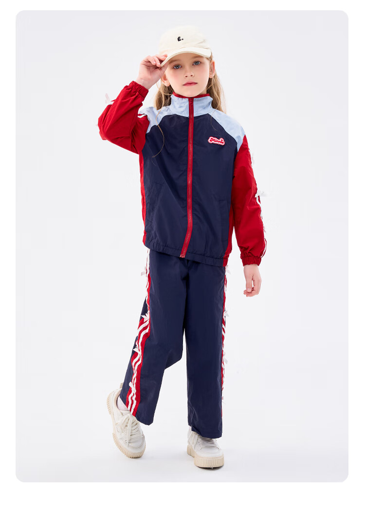Dishini Girls' Outfit Set, Spring And Autumn 2026 New Style, Fashionable Casual Cardigan Top And Pants Two-Piece Set, Lightweight And Breathable 8