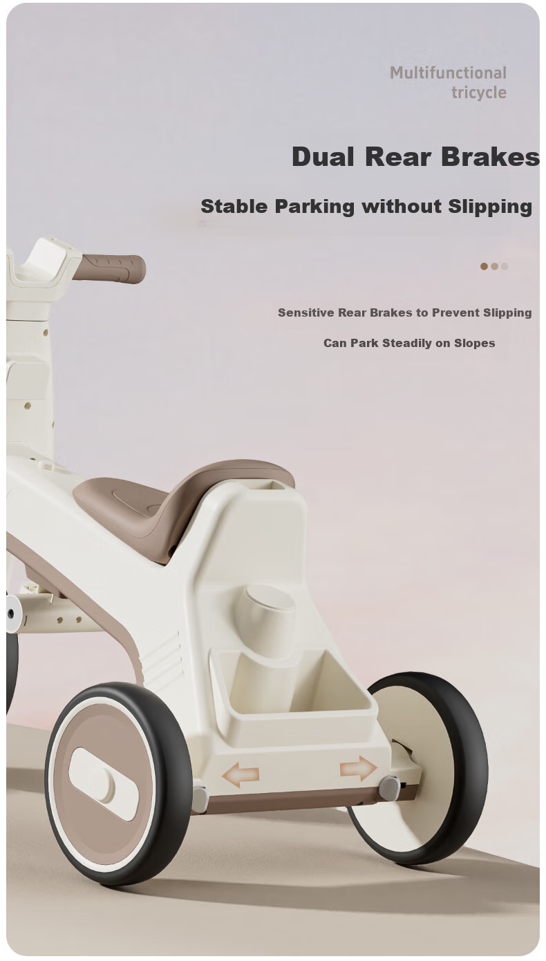 ANGI BABY Kids Tricycle Baby Pedal Bike Multifunctional Lightweight Foldable Stroller 11