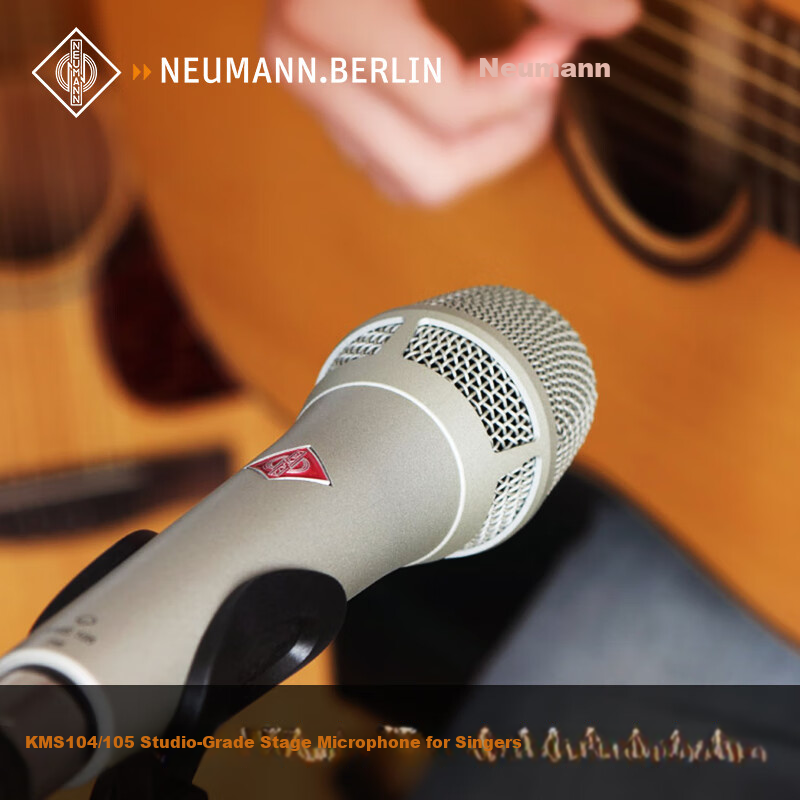 NEUMANN German Imported KMS105 Live Microphone, Professional Condenser Handheld Wired Microphone for Streamers, Singers, Live Stage Performances, Singing, Neumann Microphone with Noise Reductio