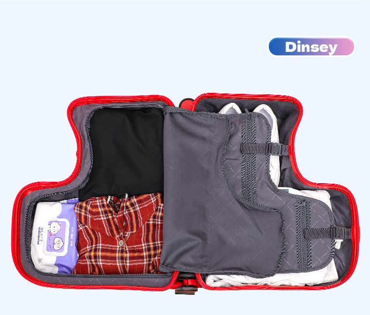 Mesuca X Disney Luggage, Student Bike And Seat, 24-Inch Large Capacity Check-In Suitcase, Travel Case, Cycling Box, for Boys 6