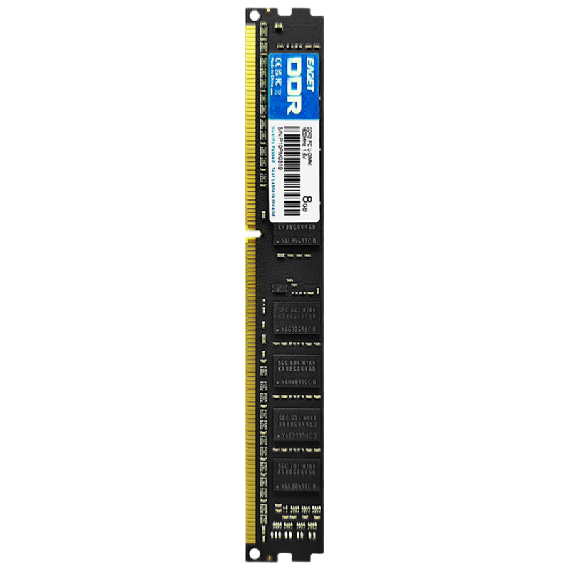 EAGET DDR3 8GB 1600MHz 1.5V Desktop Computer Memory Module, Standard RAM, Third Generation Computer Memory, Suitable for Office And Study, P10