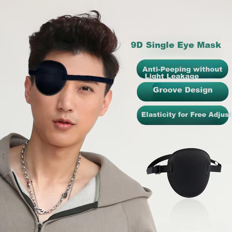 FESETE Monocular Patch, Single-Eye Blindfold for Children And Adults, Light-Blocking Patch, Glasses Cover, Myopia Light-Blocking Patch, Back-To