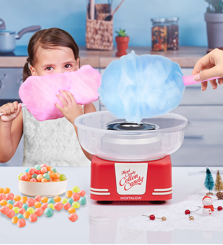 Nuosideqi Cotton Candy Machine, Children's Gift, Toy for Kids, Automatic Home-Use Candy Maker, Street Vending Equipment, Birthday Present for Childre 1