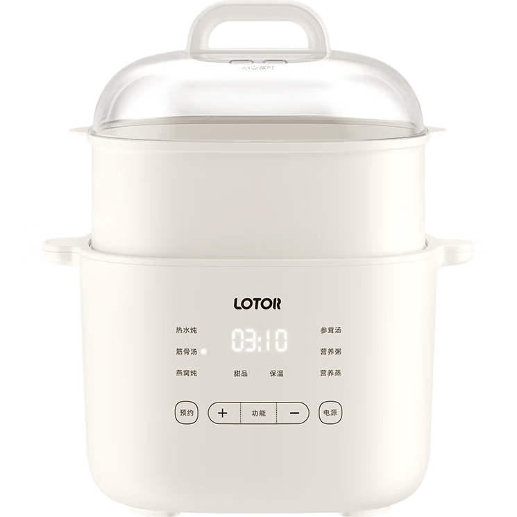 LOTOR Multifunctional Electric Stew Pot, Home Double Boiler, Small Capacity Soup Pot, Bird's Nest Stewing Cup, Soup Cooking Pot, Baby Porridge Cooking Tool