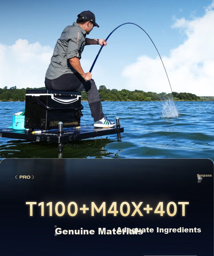 Handing Chao Beyond Lightweight Big Fish Rod, Fishing Pole, Hand Rod, Ultra-Light Platform Fishing Rod, Giant Fish Hand Pole, Carbon Fiber, 6.3m 5