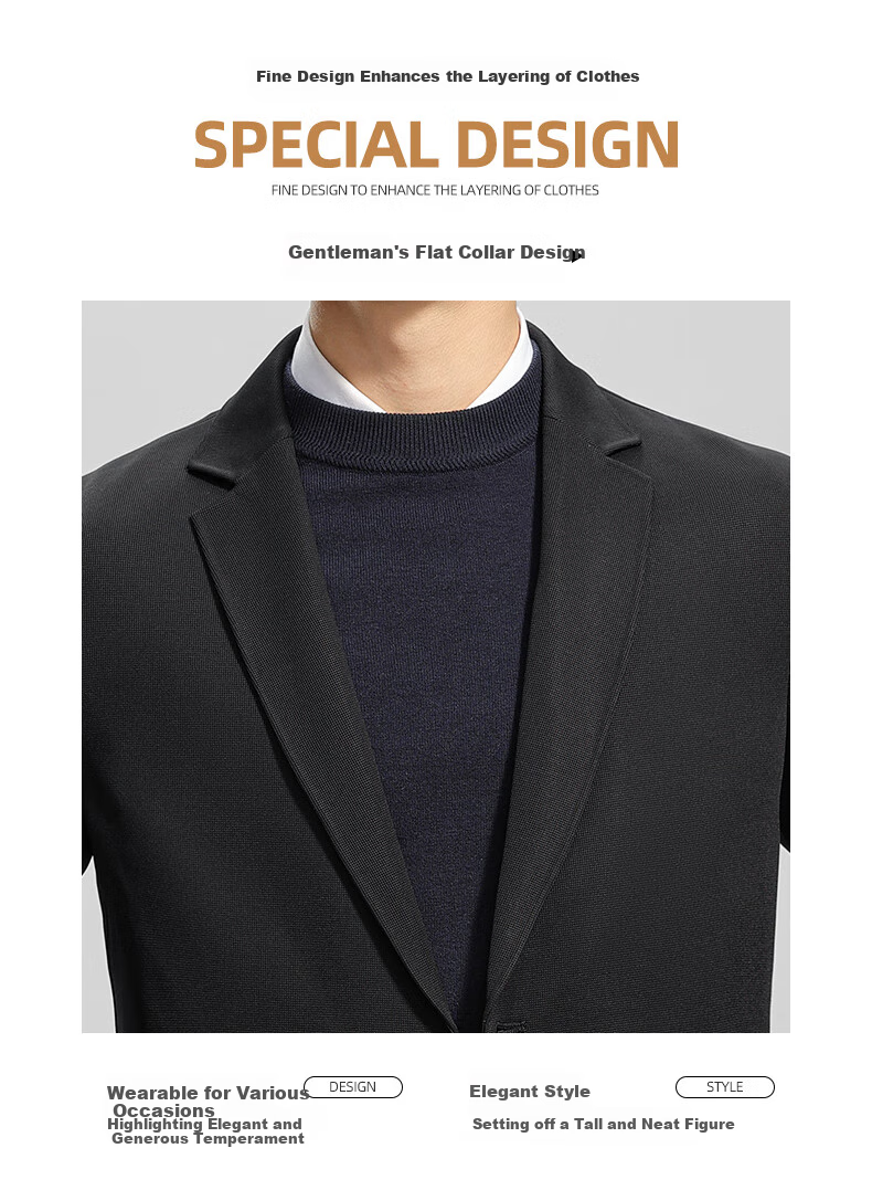 ROMON Men's Sun Protection Suit, Summer 2026 Business Wrinkle-Free High-End Single Suit Jacket, Cool-Feeling Outerwear, Gray, 3XL 3
