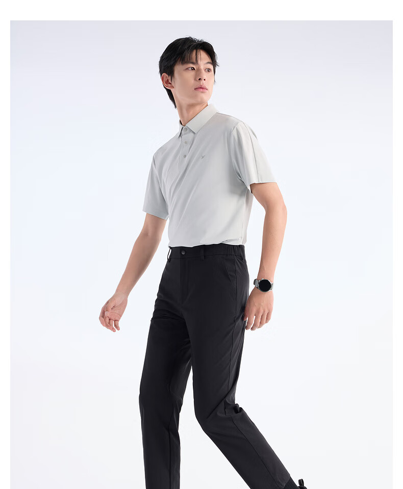 JOEONE Men's Short-Sleeve Polo Shirt, Moisture-Wicking Quick-Dry 7A Antibacterial Polo Shirt, Summer High-Elasticity Short-Sleeve T-Shirt for Me 19