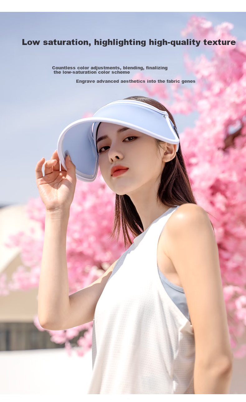VVC Sun Hat, UV Protection Cap for Women, Wide Brim Hat for Outdoor Activities, Visor Cap, Grayish Blue 7