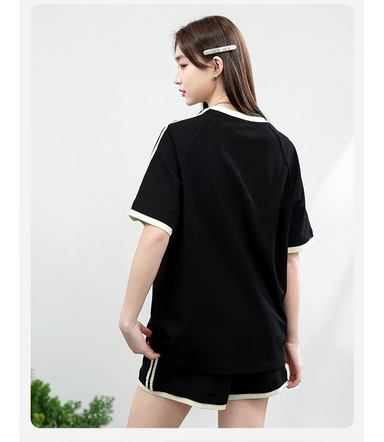MJ STYLE Women's Short Sleeve and Shorts Set 2026 Summer New Trendy Sports Casual Homewear T-Shirt and Pants Set 14