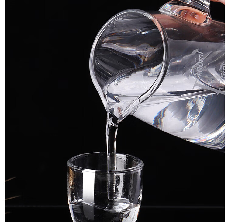 Extreme Space 100ML 2-Piece Set of Liquor Pourers, Decanter, White Wine Glass, Wine Decanter, Liquor Bottle, Measuring Cup 1