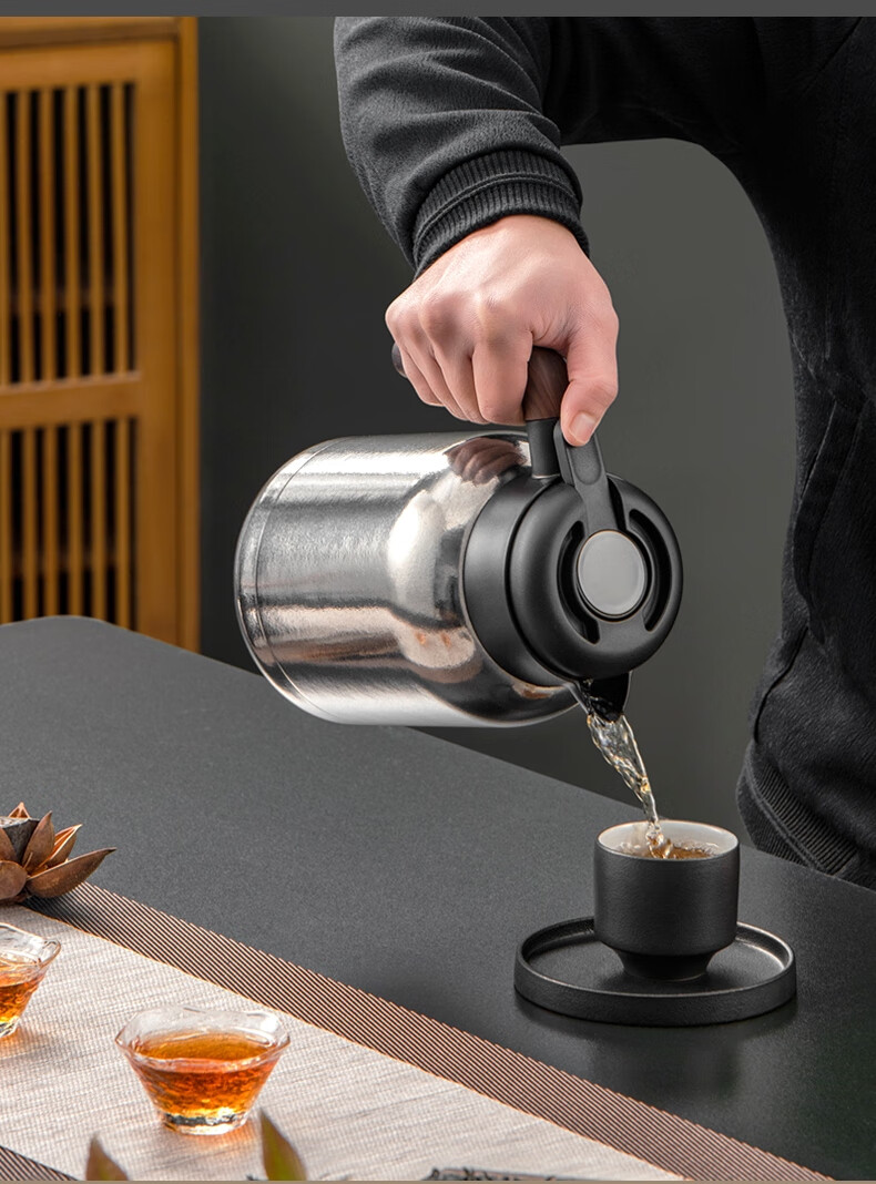 IMOGY Pure Titanium Insulated Teapot, Tea Steeping Pot, National Day Gift, Tea-Water Separation Steeping Pot, Warm Pot for Home Use, Hot Water Kettle 10