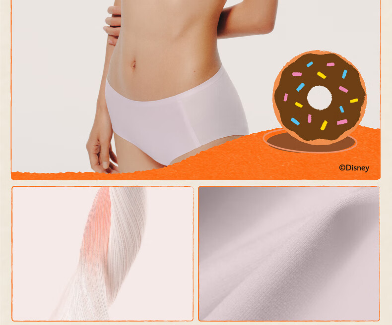 NEIWAI Orange Label Disney Zootopia Collaboration Cloud Wireless Bra Set Fixed Cup Gift 10