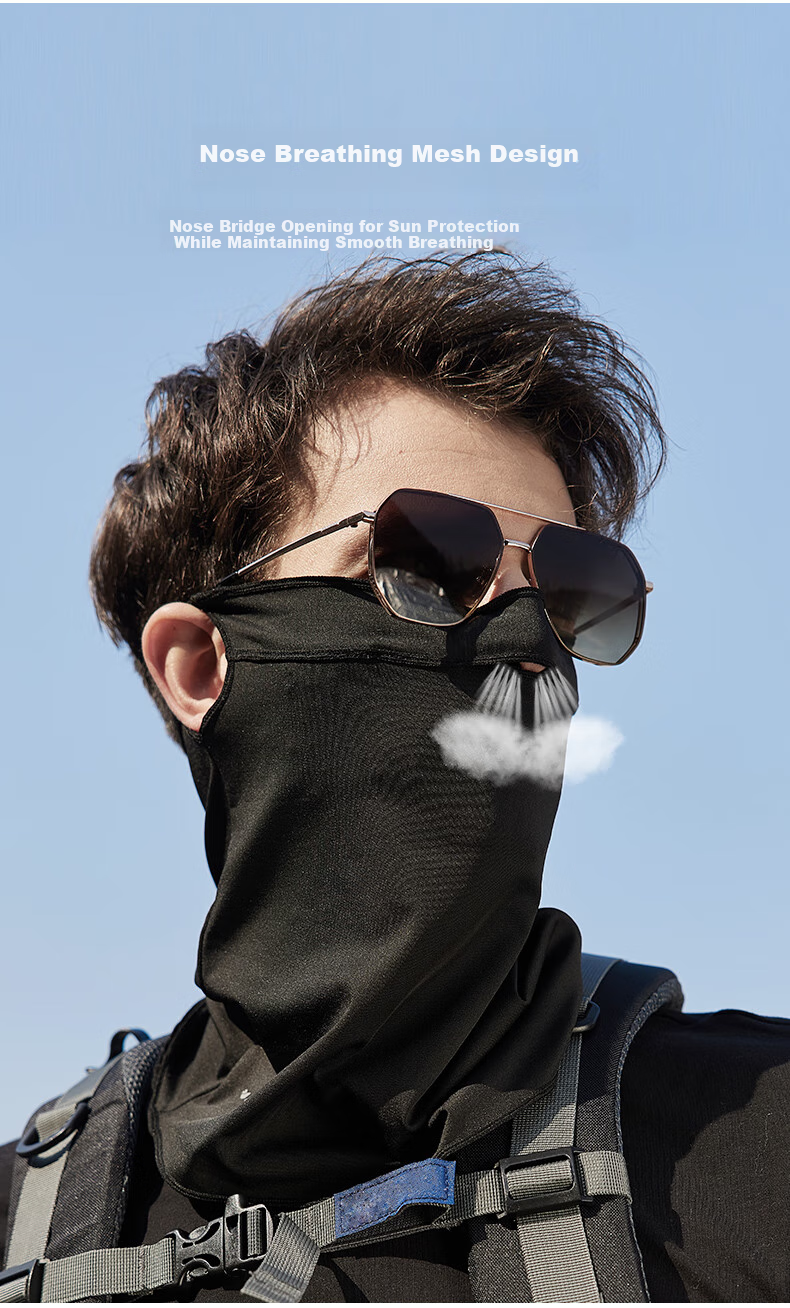 MISSION UV Ice Silk Sun Protection Face Mask for Men, Cycling, Hiking, Summer UV Protection, Sun Shade, Neck Guard, Full Face Sun Protection Mask 5