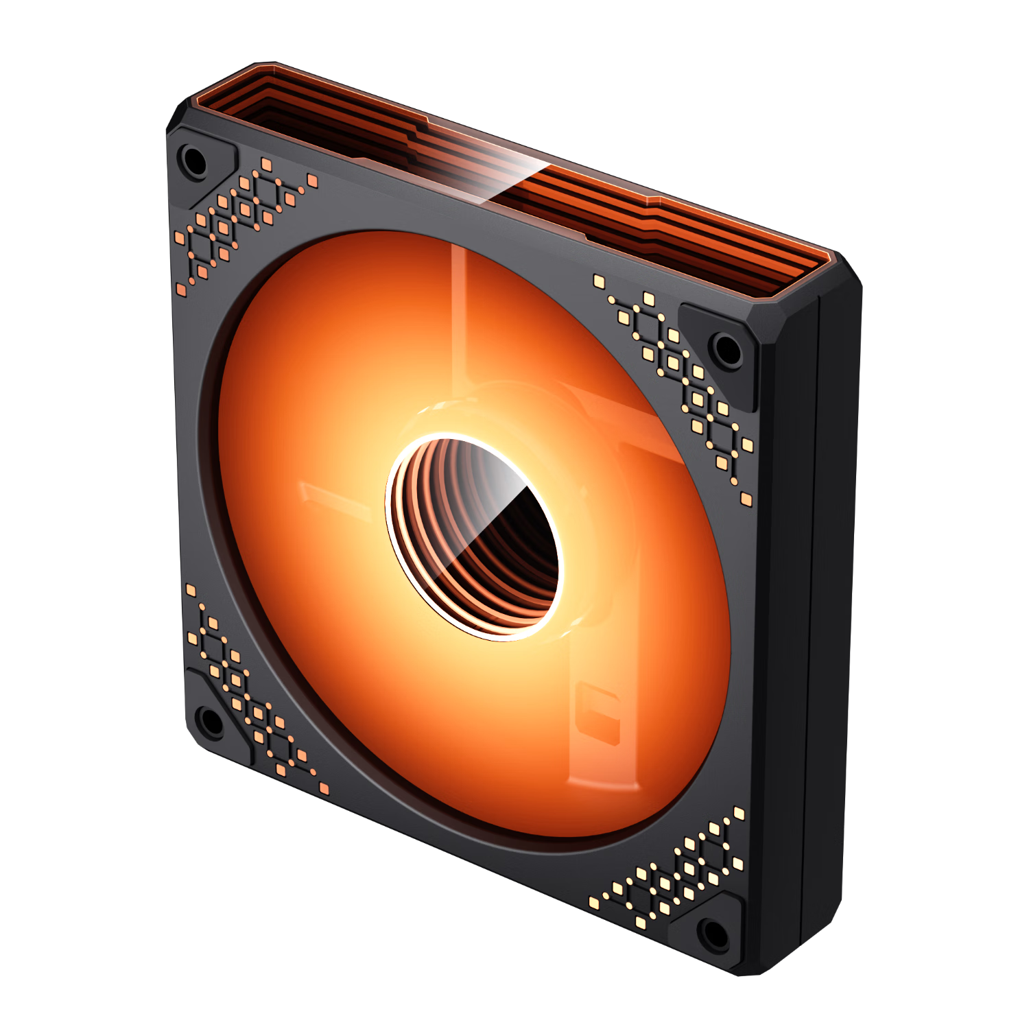 Aigo Aurora Z15 Black Straight Blade ARGB 5v3 Pin Motherboard Synchronization Computer Case Fan 12CM/Starlight Lighting Effects/PWM Temperature Control Adjustment/Unlimited Mirror