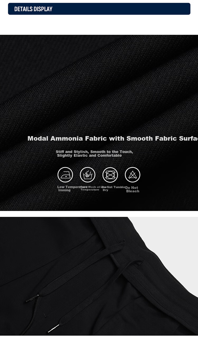 FILA Official Men's Knit Long Pants Summer Fashion Simple Basic Casual Straight-Leg Pants 1