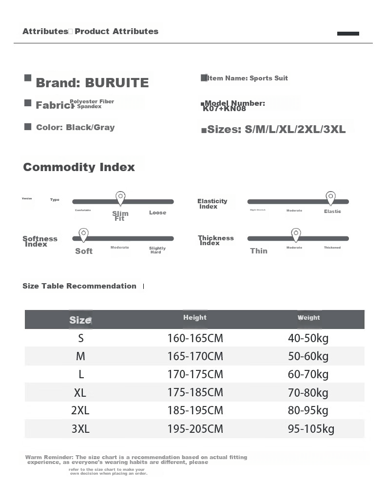 BURUITE Sports Outfit for Men, Running Gear, Gym Clothes, Morning Jogging, Badminton Uniform, Cycling Ice Silk, Spring And Autumn Quick-Dry Clothing 9
