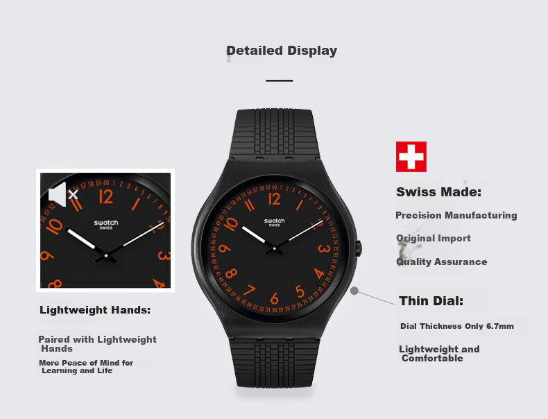 Swatch Swiss Watch, Metal Ultra-Thin Business Casual Men's Quartz Watch, Holiday Gift, SKIN Dark Gree 4