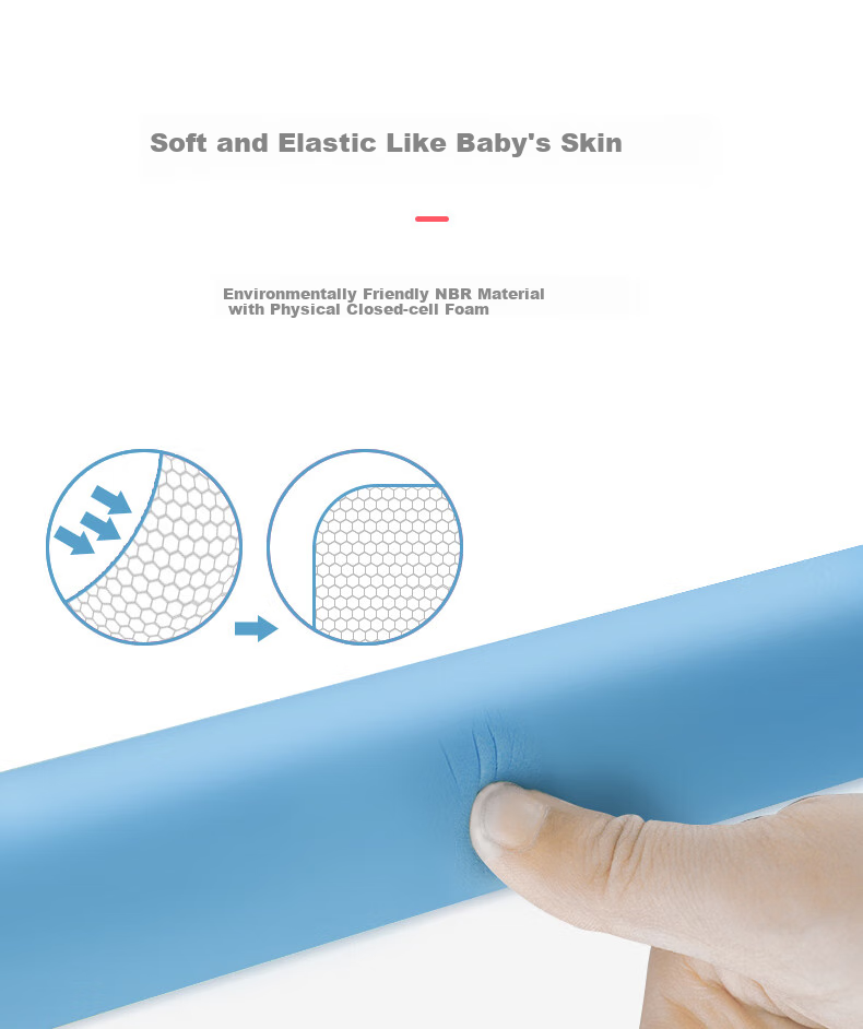 Babyprints Anti-Collision Strip, Baby Corner Guards, Child Desk Edge Protection, Wall Edge Bumper, with 3M Double-Sided Tape, 4 Meters, Blue 5