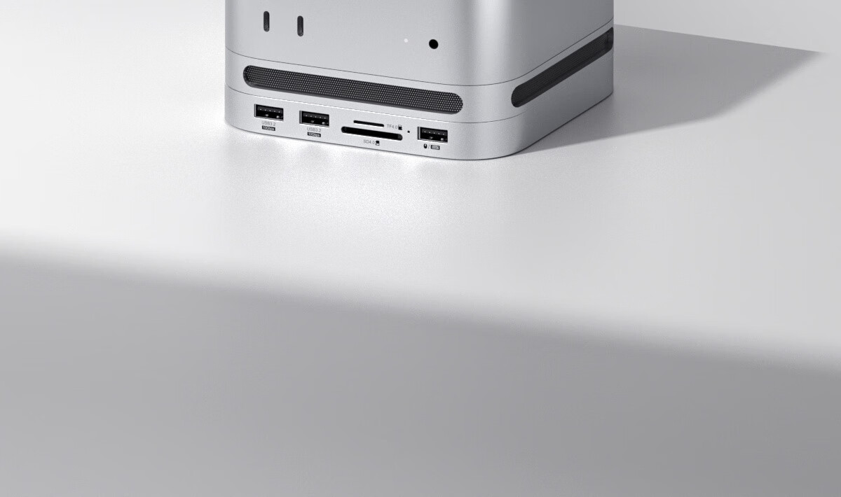 Hagibis Expansion Dock Compatible with Macmini M6/M5Pro/M4 Base, Hard Drive Enclosure, M.2 Expansion SD/TF4.0 Card Reader, USB-C Interface, Desktop Stand 1