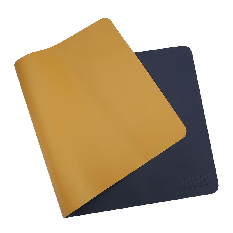 BUBM Mouse Pad Extra Large Office Desk Mat Laptop Pad Keyboard Mat Writing Desk Table Mat Simple Customized Large Royal Blue + Yellow