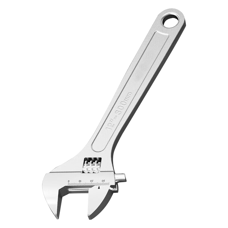 No.1 Factory 12-Inch Adjustable Wrench Universal Multi-Functional Household Plumbing Open-End Wrench Light Handle