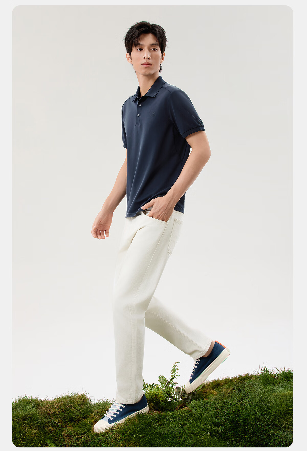 Hodo Ice Skin Ice Silk Short Sleeve Polo Shirt Strong Cooling Antibacterial Stretch Collar T-Shirt 18