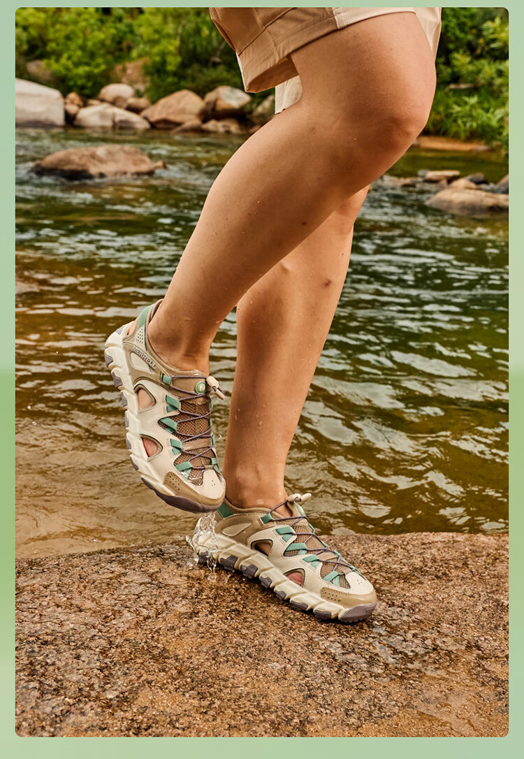 Merrell Outdoor Stream Trekking Sandals MAIPOSIEVE Lightweight Breathable Non-Slip Outdoor Camping Casual Sandals J031 Gray Blue 42 15