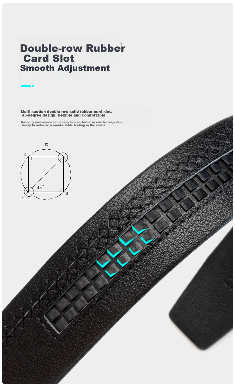 Aokang Men's Automatic Buckle Belt, Business Gift Box, Top-Grain Leather Trouser Belt, Birthday Gift for Husband 5