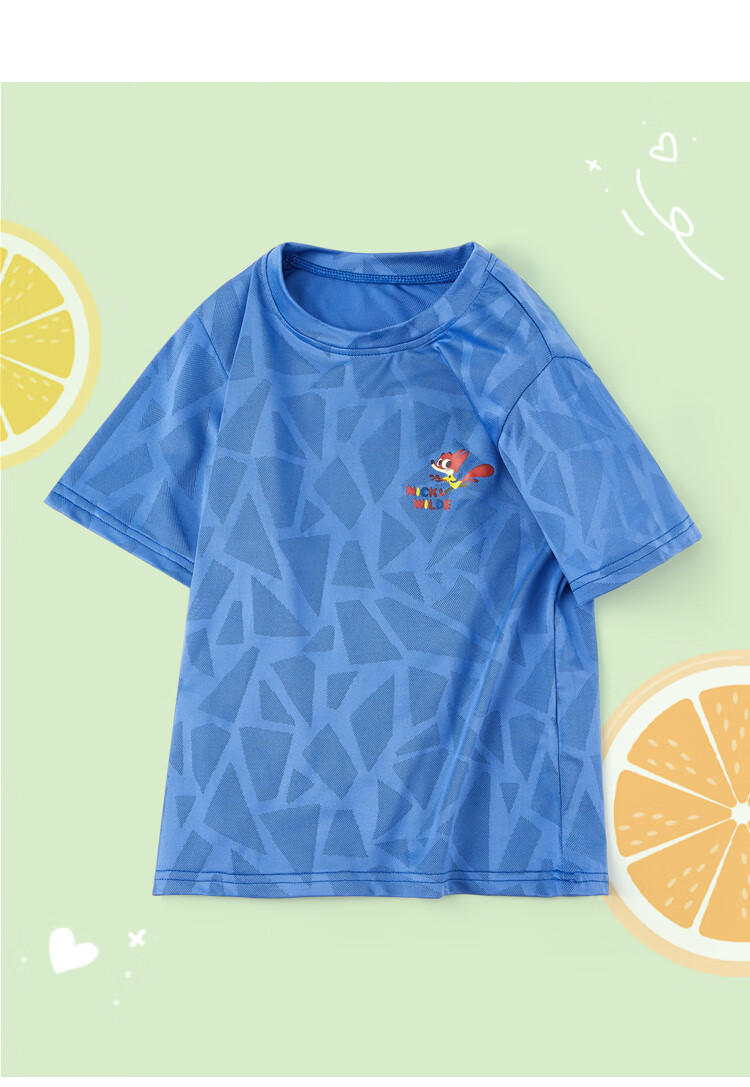 Disney Children's Short-Sleeve T-Shirt, Summer Breathable Sports Short-Sleeve, Boys Quick-Dry T-Shirt, Ice Silk PBZPY0029, Navy Blue, Size 120 4