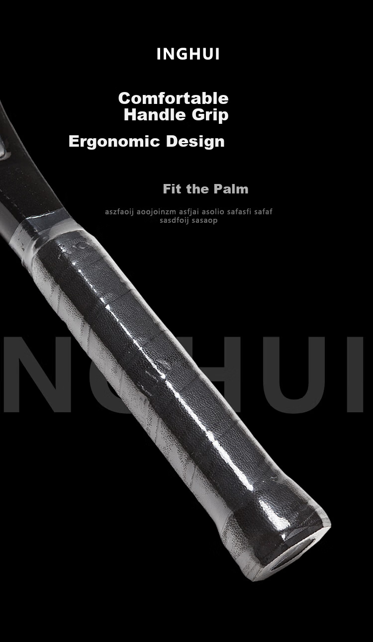 INVUI Tennis Racket Integrated Carbon Composite, Beginner Racket, Tennis Rebound Trainer, with String Tennis Racket, Racket Case 5