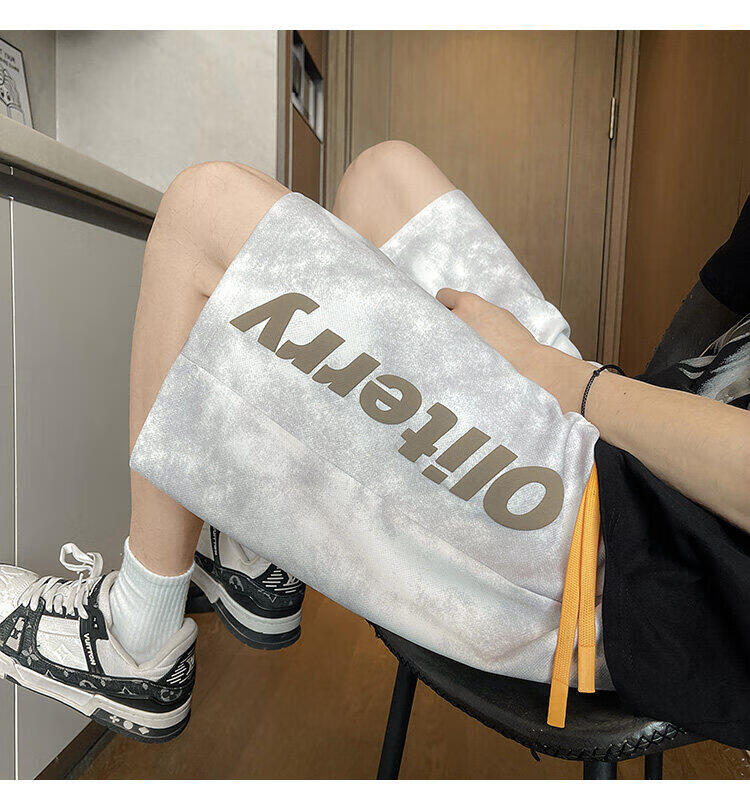 Zofeili Men's American Tie-Dye Shorts Summer 2025 Loose Casual Versatile Sports Pants Youth Trendy Five-Point Pants 20