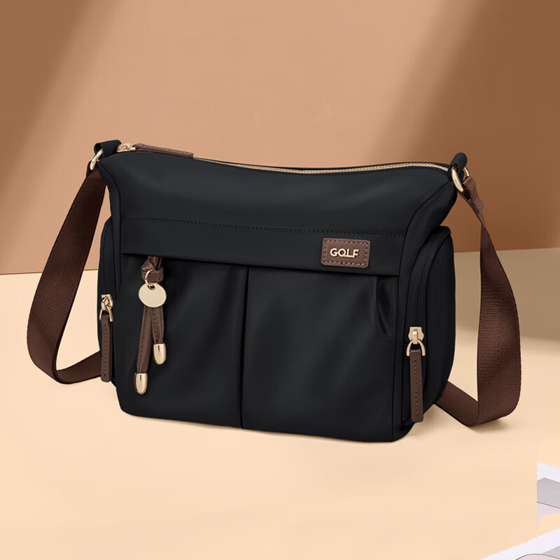 GOLF Shoulder Crossbody Bag for Women, Canvas Handbag, Large Capacity Commuter Versatile Ladies' Bag, Water-Resistant Phone Pouch