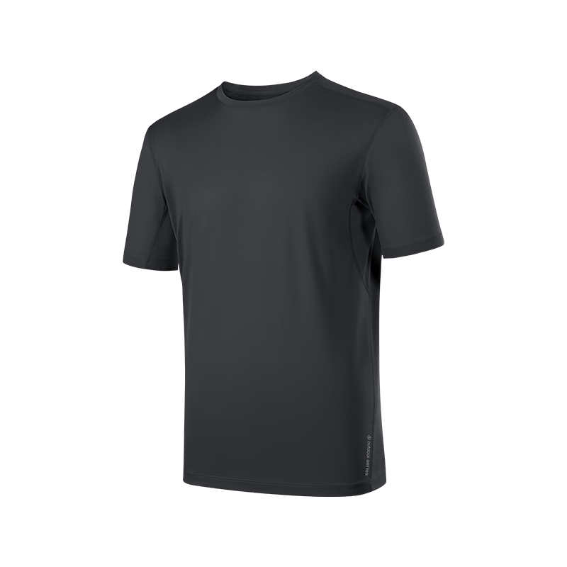 JD Original Men's Spring And Summer Ultra-Light Quick-Dry Sports Short-Sleeve Breathable Cool Outdoor T-Shirt Undershirt, Black 2XL